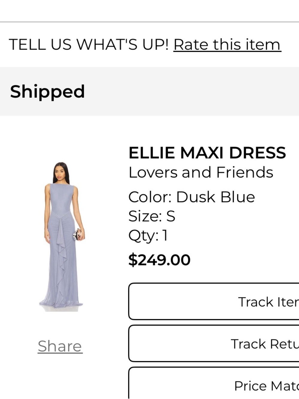 Lovers and Friends Ellie Maxi Dress in Dusk Blue - Picture 8 of 11